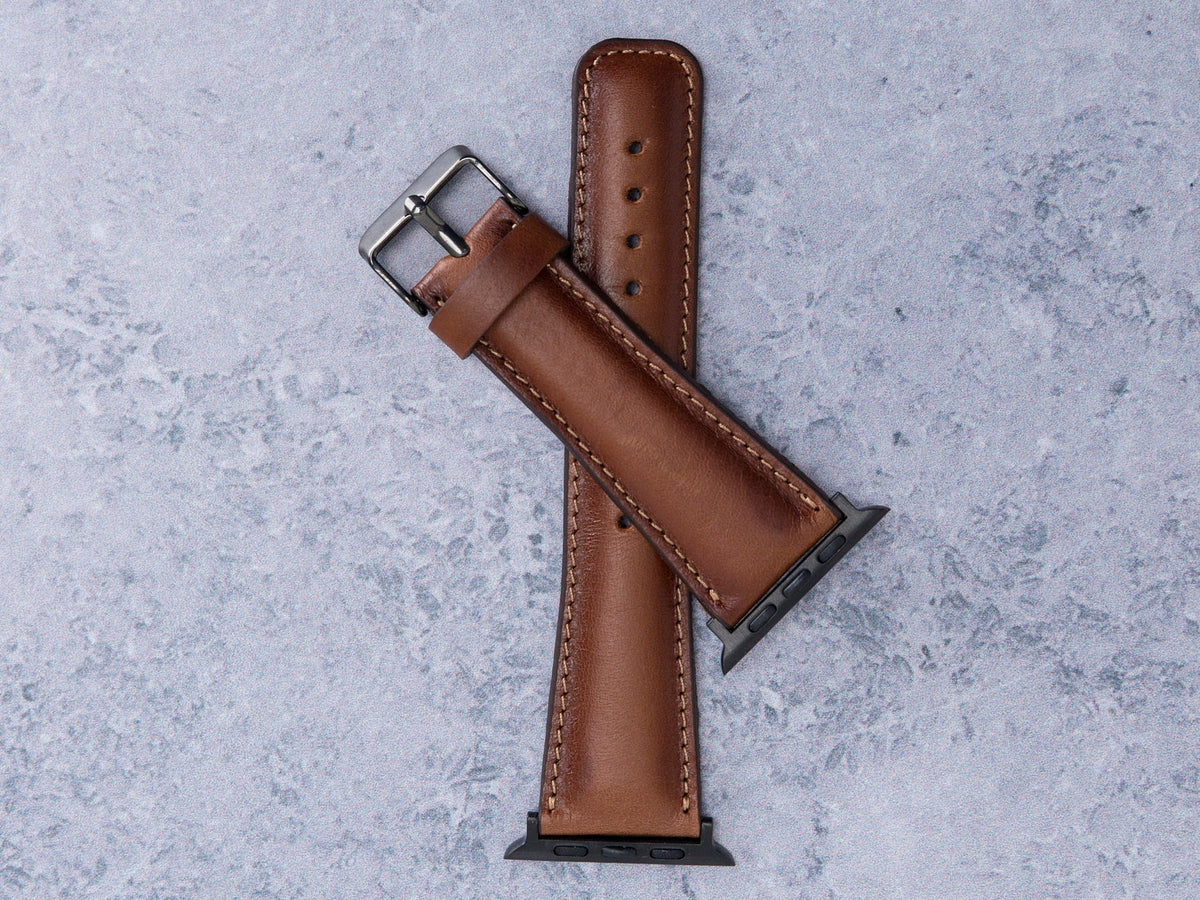 Classic Brown Leather Band for Samsung Galaxy Watch — detail 5