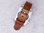 Burnished Brown Thin Leather Band for Apple Watch – detail 2