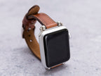 Burnished Brown Thin Leather Band for Apple Watch – detail 3