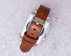 Burnished Brown Thin Leather Band for Apple Watch – detail 4