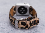 Leopard Print Leather Band for Fitbit Versa & Sense — detail 1