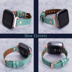 Thin Rivet Leather Band for Fitbit Charge — detail 2