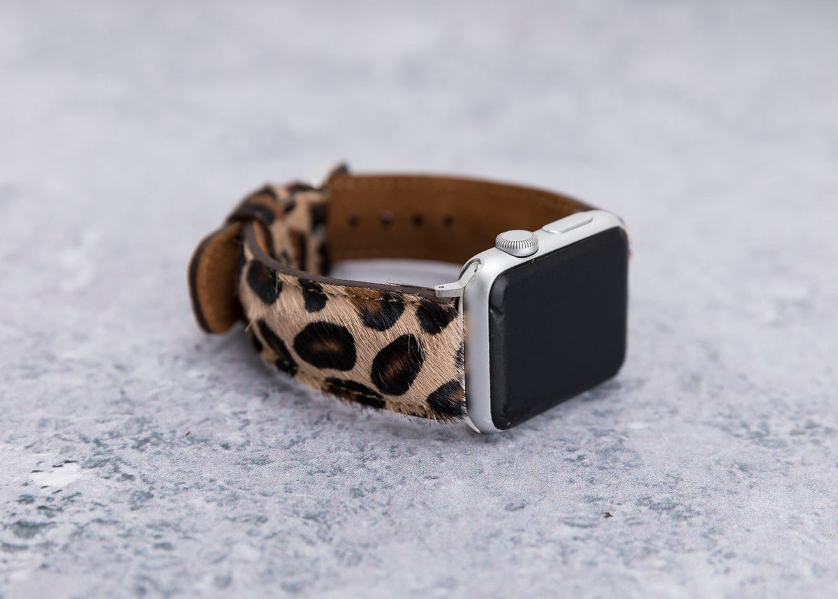 Leopard Print Leather Band for Fitbit Versa & Sense — detail 4