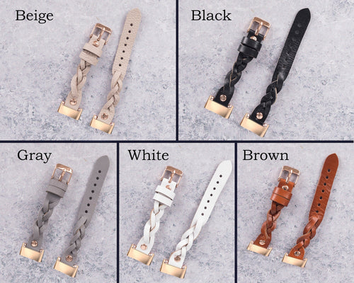 Braided Leather Band for Fitbit Charge — main product photograph