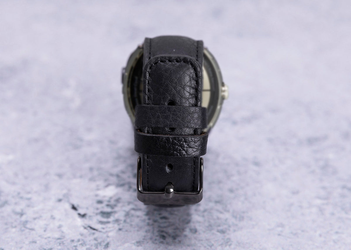 Soft Black Leather Band for Google Pixel Watch — detail 1