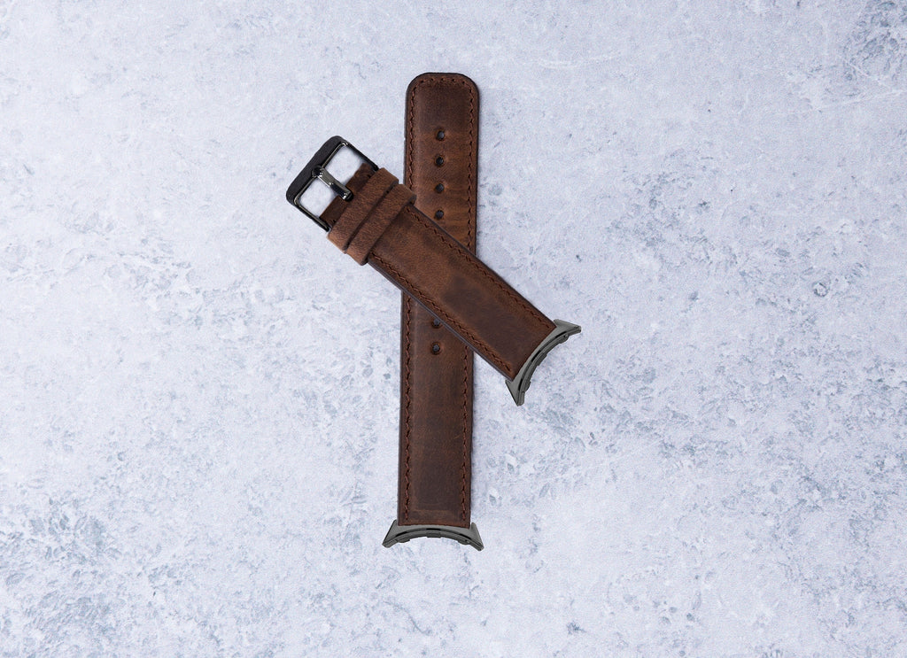 Smoky Brown Leather Band for Google Pixel Watch — detail 5