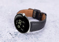 Soft Black Leather Band for Google Pixel Watch — main product photograph