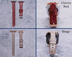 Thin Beaded Leather Band for Apple Watch — detail 5
