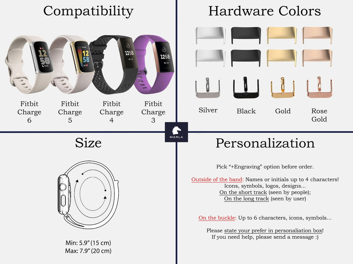 Braided Leather Band for Fitbit Charge — detail 2